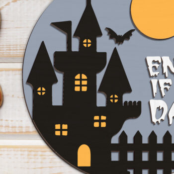 Intra απο ξύλο plywood 3mm-4mm πάχος - Εισαγάγετε εάν τολμάτε Σήμα πόρτας  Δίασταση 20x20 cm INTRAFABR-102202960 - Image 2