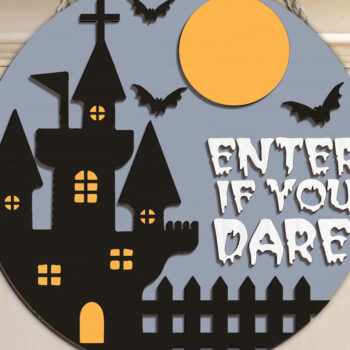 Intra απο ξύλο plywood 3mm-4mm πάχος - Εισαγάγετε εάν τολμάτε Σήμα πόρτας  Δίασταση 20x20 cm INTRAFABR-102202960 - Image 3