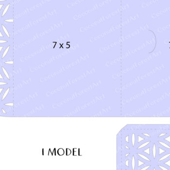 Intra απο ξύλο plywood 3mm-4mm πάχος - Πρότυπο φακέλου Sacred Pattern  Δίασταση 20x20 cm INTRAFABR-61281022 - Image 2