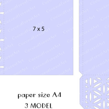 Intra απο ξύλο plywood 3mm-4mm πάχος - Πρότυπο φακέλου Sacred Pattern  Δίασταση 20x20 cm INTRAFABR-61281022 - Image 4