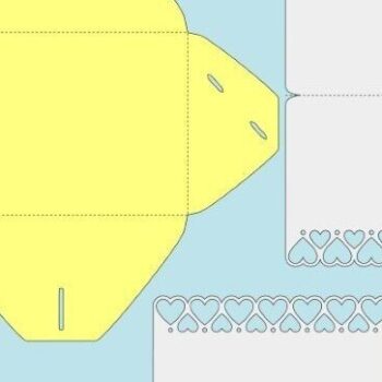 Intra απο ξύλο plywood 3mm-4mm πάχος - Φάκελος με κούμπωμα καρδιάς + BONUS Δίασταση 4x13 cm INTRAFABR-32861473 - Image 5