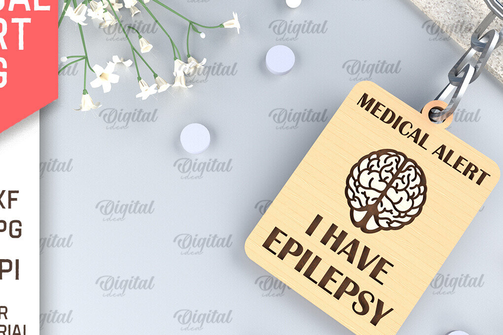 Intra απο ξύλο plywood 3mm-4mm πάχος - Ετικέτα προειδοποίησης επιληψίας .Ετικέτα ειδοποίησης ιατρικής Δίασταση 30x20 cm INTRAFABR-97159417