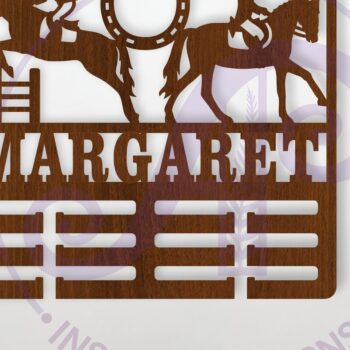 Intra απο ξύλο plywood 3mm-4mm πάχος - Ιππική Γυναίκα Κάτοχος Μεταλλίου Όνομα  Δίασταση 30x20 cm INTRAFABR-114634559 - Image 1