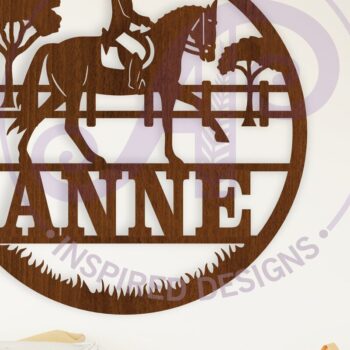 Intra απο ξύλο plywood 3mm-4mm πάχος - Ιππασία Ιππασία Όνομα Wall Art Δίασταση 40x50 cm INTRAFABR-114634620 - Image 1