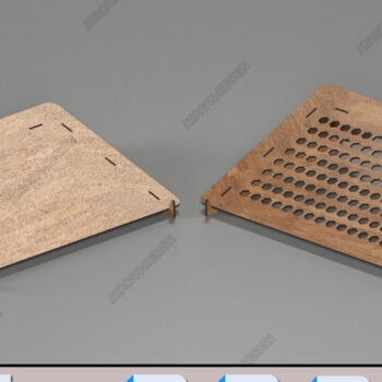 Intra απο ξύλο plywood 3mm-4mm πάχος - Εργονομική βάση Laptop Αρχεία Laser Κομψά Δίασταση 30x20 cm INTRAFABR-95436089 - Image 2