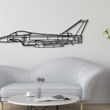 Intra απο ξύλο plywood 3mm-4mm πάχος - Αεροπλάνο Eurofighter Typhoon Cut Laser Δίασταση 20x20 cm INTRAFABR-112500132 - Image 1