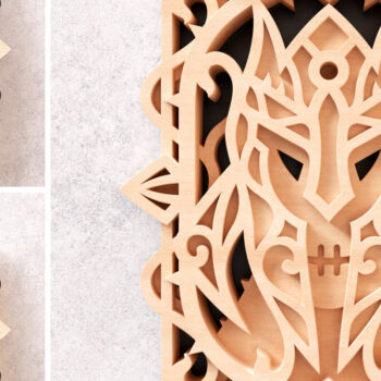 Intra απο ξύλο plywood 3mm-4mm πάχος - Evil Knight Wall Art 3D Layered Cut Δίασταση 30x30 cm INTRAFABR-16321546 - Image 8