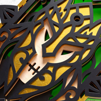 Intra απο ξύλο plywood 3mm-4mm πάχος - Evil Knight Wall Art 3D Layered Cut Δίασταση 30x30 cm INTRAFABR-16321546 - Image 9