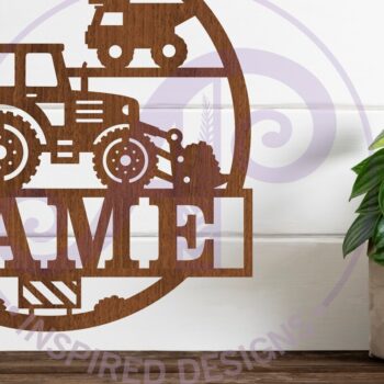 Intra απο ξύλο plywood 3mm-4mm πάχος - Πινακίδα ονόματος κατασκευής εκσκαφέα Δίασταση 30x20 cm INTRAFABR-102343394 - Image 1