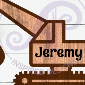 Intra απο ξύλο plywood 3mm-4mm πάχος - Περίγραμμα οχήματος κατασκευής εκσκαφέων Δίασταση 30x20 cm INTRAFABR-111089005