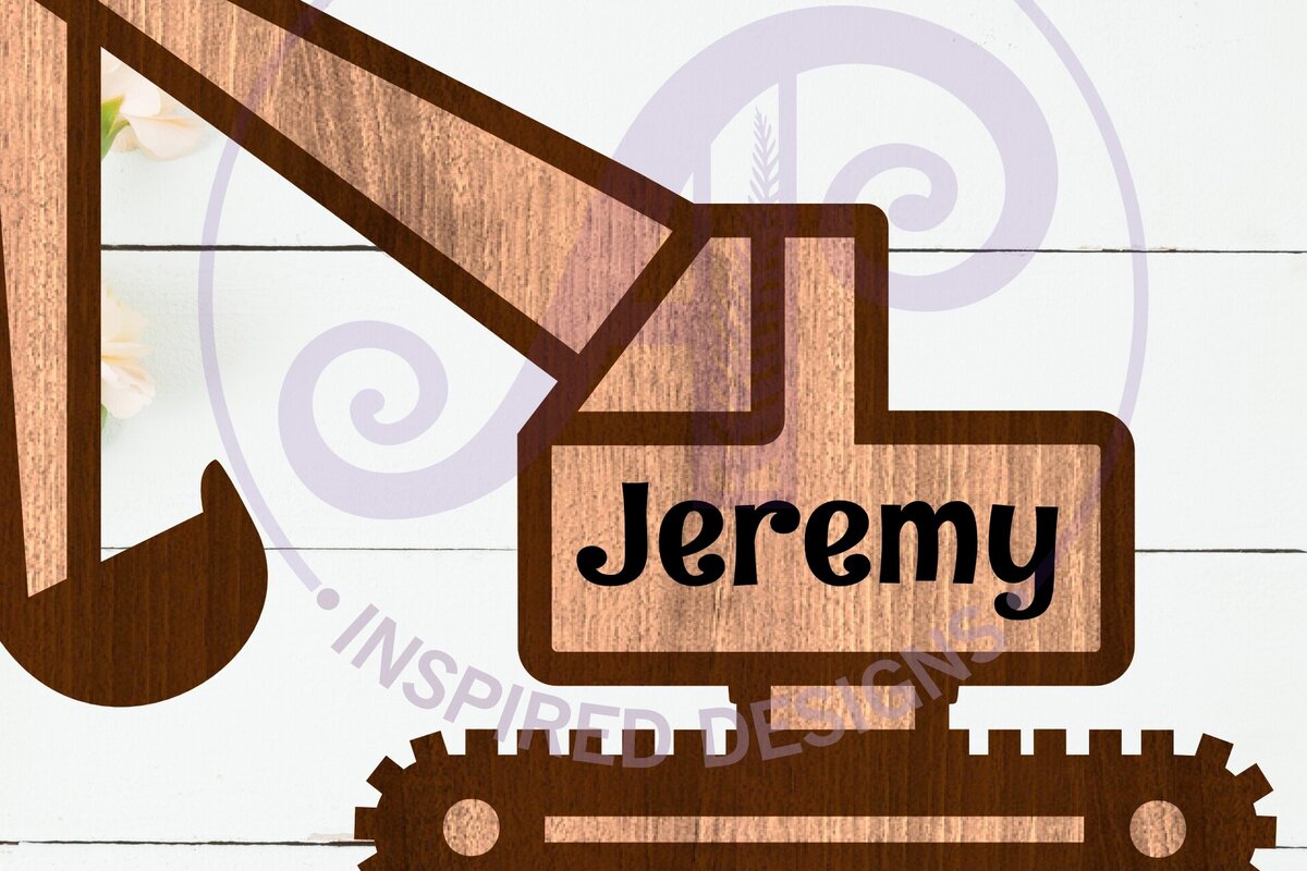 Intra απο ξύλο plywood 3mm-4mm πάχος - Περίγραμμα οχήματος κατασκευής εκσκαφέων Δίασταση 30x20 cm INTRAFABR-111089005