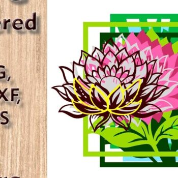 Intra απο ξύλο plywood 3mm-4mm πάχος - Αρχεία πολλαπλών επιπέδων Exotic Flower 3D Δίασταση 250x250 cm INTRAFABR-108944006 - Image 3