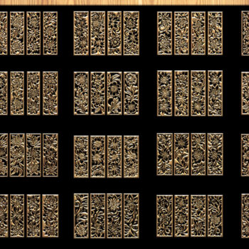 Intra απο ξύλο plywood 3mm-4mm πάχος - Εξαιρετικά σχέδια κοπής με λέιζερ Δίασταση 3200x7200 cm INTRAFABR-118188975 - Image 1