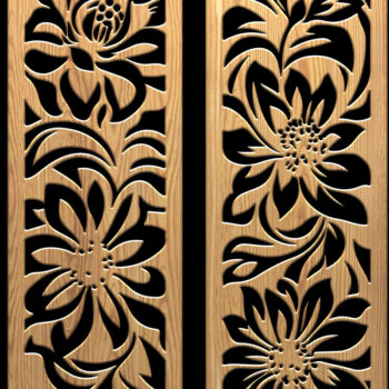 Intra απο ξύλο plywood 3mm-4mm πάχος - Εξαιρετικά σχέδια κοπής με λέιζερ Δίασταση 3200x7200 cm INTRAFABR-118188975 - Image 2