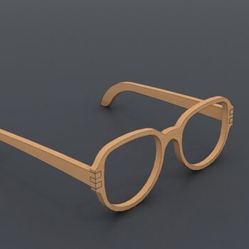 Intra απο ξύλο plywood 3mm-4mm πάχος - Λίμες κοπής με λέιζερ γυαλιών, Ξύλινα γυαλιά Δίασταση 30x20 cm INTRAFABR-40246121 - Image 3