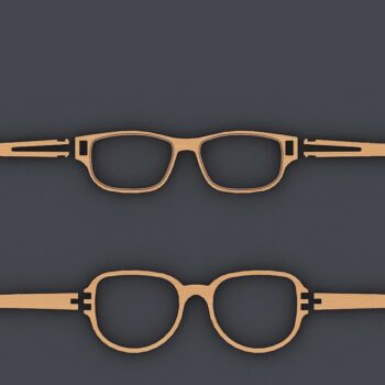 Intra απο ξύλο plywood 3mm-4mm πάχος - Λίμες κοπής με λέιζερ γυαλιών, Ξύλινα γυαλιά Δίασταση 30x20 cm INTRAFABR-40246121 - Image 4