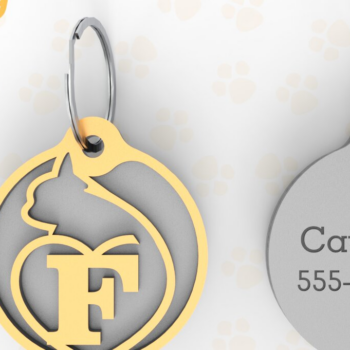 Intra απο ξύλο plywood 3mm-4mm πάχος - F | Ετικέτα αναγνώρισης γάτας | κοπής με λέιζερ | Δίασταση 20x20 cm INTRAFABR-92006376 - Image 1