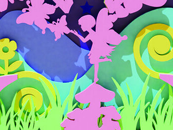 Intra απο ξύλο plywood 3mm-4mm πάχος - Fairy 3D, Πρότυπα κοπής με λέιζερ Δίασταση 30x20 cm INTRAFABR-16217747 - Image 3