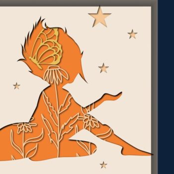 Intra απο ξύλο plywood 3mm-4mm πάχος - Πακέτο  Shadow Box Fairy Butterfly Δίασταση 25x25 cm INTRAFABR-34893963 - Image 4