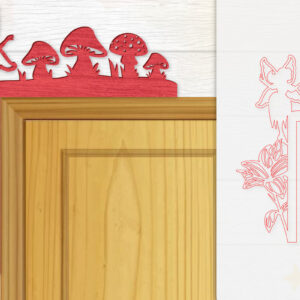 Intra απο ξύλο plywood 3mm-4mm πάχος - Γωνιακή  Fairy Door Δίασταση 20x20 cm INTRAFABR-115386834