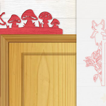 Intra απο ξύλο plywood 3mm-4mm πάχος - Γωνιακή  Fairy Door Δίασταση 20x20 cm INTRAFABR-115386834 - Image 1