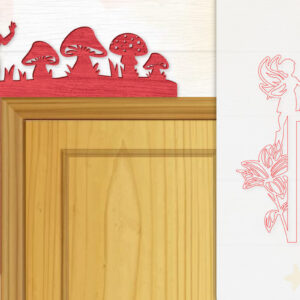 Intra απο ξύλο plywood 3mm-4mm πάχος - Γωνιακή  Fairy Door Δίασταση 20x20 cm INTRAFABR-115386906