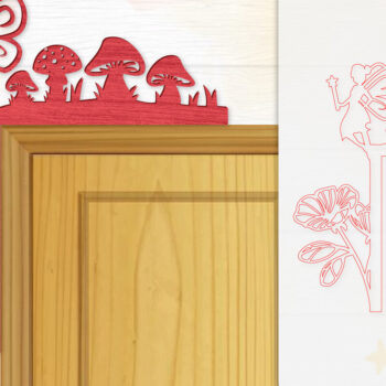 Intra απο ξύλο plywood 3mm-4mm πάχος - Γωνιακή  Fairy Door Δίασταση 20x20 cm INTRAFABR-115386923 - Image 1