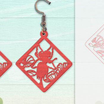 Intra απο ξύλο plywood 3mm-4mm πάχος - Σκουλαρίκια Fairy Lasercut BNDLES 8 ΣΧΕΔΙΑ Δίασταση 3x3 cm INTRAFABR-115058991 - Image 3