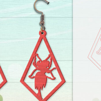 Intra απο ξύλο plywood 3mm-4mm πάχος - Σκουλαρίκια Fairy Lasercut BNDLES 8 ΣΧΕΔΙΑ Δίασταση 3x3 cm INTRAFABR-115059002 - Image 3