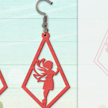 Intra απο ξύλο plywood 3mm-4mm πάχος - Σκουλαρίκια Fairy Lasercut BNDLES 8 ΣΧΕΔΙΑ Δίασταση 3x3 cm INTRAFABR-115059002 - Image 5