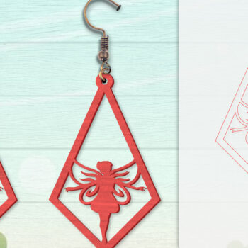 Intra απο ξύλο plywood 3mm-4mm πάχος - Σκουλαρίκια Fairy Lasercut BNDLES 8 ΣΧΕΔΙΑ Δίασταση 3x3 cm INTRAFABR-115059002 - Image 7