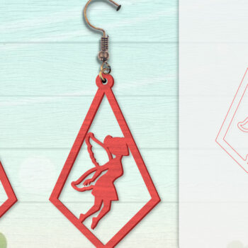 Intra απο ξύλο plywood 3mm-4mm πάχος - Σκουλαρίκια Fairy Lasercut BNDLES 8 ΣΧΕΔΙΑ Δίασταση 3x3 cm INTRAFABR-115059002 - Image 8