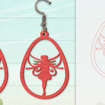 Intra απο ξύλο plywood 3mm-4mm πάχος - Σκουλαρίκια Fairy Lasercut BNDLES 8 ΣΧΕΔΙΑ Δίασταση 3x3 cm INTRAFABR-115059014 - Image 7