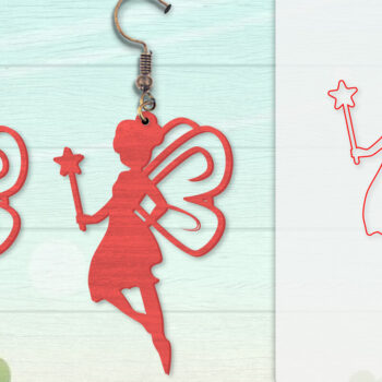 Intra απο ξύλο plywood 3mm-4mm πάχος - Σκουλαρίκια Fairy Lasercut BNDLES 8 ΣΧΕΔΙΑ Δίασταση 3x3 cm INTRAFABR-115058063 - Image 4