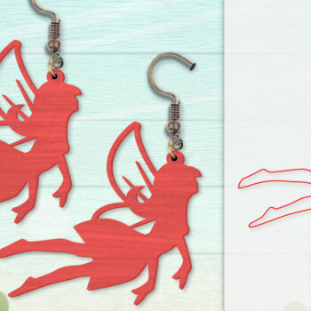 Intra απο ξύλο plywood 3mm-4mm πάχος - Σκουλαρίκια Fairy Lasercut BNDLES 8 ΣΧΕΔΙΑ Δίασταση 3x3 cm INTRAFABR-115058063 - Image 7