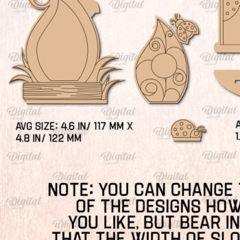 Intra απο ξύλο plywood 3mm-4mm πάχος - Δέσμη κοπής με λέιζερ Fairy Garden Doors Δίασταση 30x20 cm INTRAFABR-99395977 - Image 2