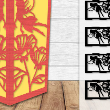 Intra απο ξύλο plywood 3mm-4mm πάχος - Fairy Lamp Lasercut Δίασταση 20x20 cm INTRAFABR-115436960 - Image 1