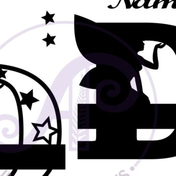 Intra απο ξύλο plywood 3mm-4mm πάχος - Fairy Letter D Μονόγραμμα Cut Δίασταση 30x20 cm INTRAFABR-69040537 - Image 2