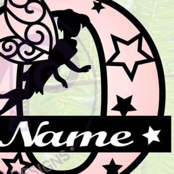 Intra απο ξύλο plywood 3mm-4mm πάχος - Fairy Letter O Μονόγραμμα Cut Δίασταση 30x20 cm INTRAFABR-69041159 - Image 1