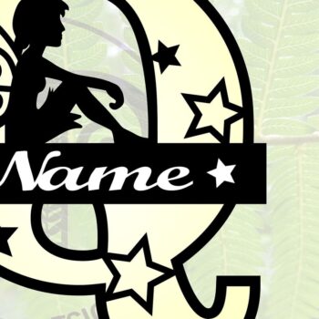 Intra απο ξύλο plywood 3mm-4mm πάχος - Fairy Letter Q Μονόγραμμα Cut Δίασταση 30x20 cm INTRAFABR-69041204 - Image 1