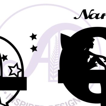 Intra απο ξύλο plywood 3mm-4mm πάχος - Fairy Letter Q Μονόγραμμα Cut Δίασταση 30x20 cm INTRAFABR-69041204 - Image 2