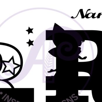 Intra απο ξύλο plywood 3mm-4mm πάχος - Fairy Letter R Μονόγραμμα Cut Δίασταση 30x20 cm INTRAFABR-69041497 - Image 3