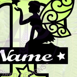 Intra απο ξύλο plywood 3mm-4mm πάχος -  αποκοπής μονόγραμμα  Fairy Letter T Δίασταση 30x20 cm INTRAFABR-69041541