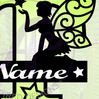 Intra απο ξύλο plywood 3mm-4mm πάχος -  αποκοπής μονόγραμμα  Fairy Letter T Δίασταση 30x20 cm INTRAFABR-69041541 - Image 1