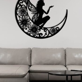 Intra απο ξύλο plywood 3mm-4mm πάχος - Αρχεία  Cut Laser Fairy Moon Δίασταση 40x50 cm INTRAFABR-119550308 - Image 3