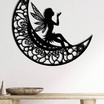 Intra απο ξύλο plywood 3mm-4mm πάχος -  με λέιζερ από χαρτί Fairy Moon Δίασταση 40x50 cm INTRAFABR-119549940 - Image 2