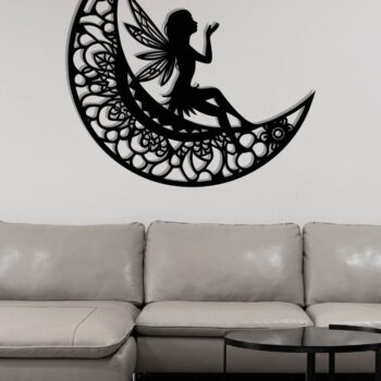 Intra απο ξύλο plywood 3mm-4mm πάχος -  με λέιζερ από χαρτί Fairy Moon Δίασταση 40x50 cm INTRAFABR-119549940 - Image 3