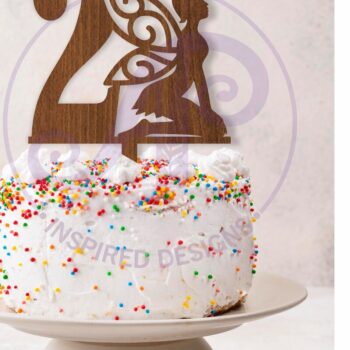 Intra απο ξύλο plywood 3mm-4mm πάχος - Fairy Number Cake Toppers, 10 σχέδια Δίασταση 20x20 cm INTRAFABR-104580198 - Image 2