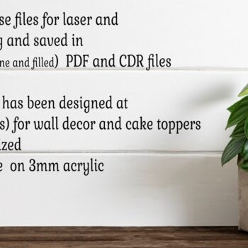 Intra απο ξύλο plywood 3mm-4mm πάχος - Fairy Number Cake Toppers, 10 σχέδια Δίασταση 20x20 cm INTRAFABR-104580198 - Image 4