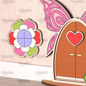 Intra απο ξύλο plywood 3mm-4mm πάχος - Fairy Ξύλινη Πόρτα Κήπου Δίασταση 30x20 cm INTRAFABR-99390475 - Image 1